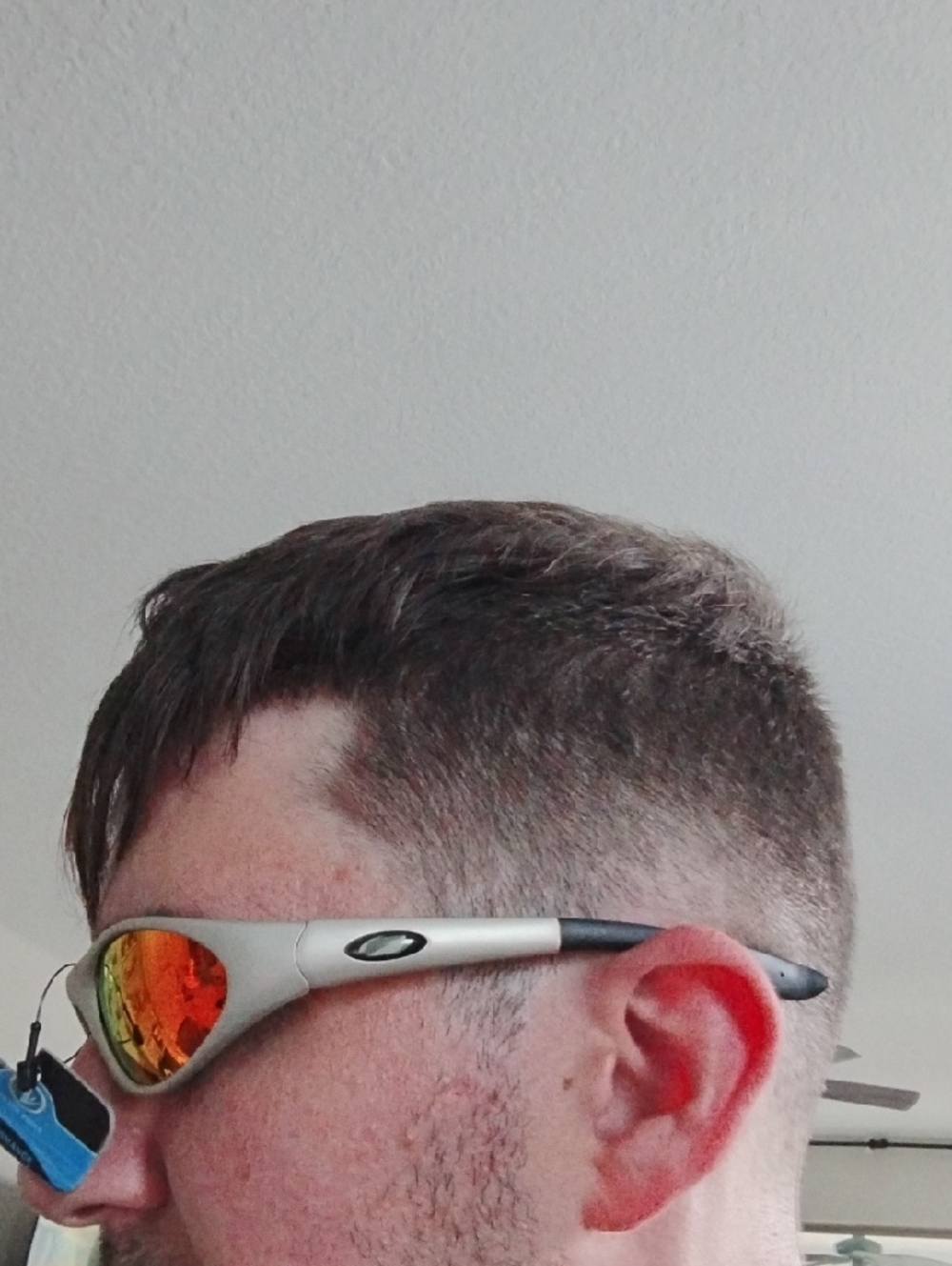 2 Pair Silver Frame Sunglasses with Orange-Red Mirror Lenses - Picture 11 of 13